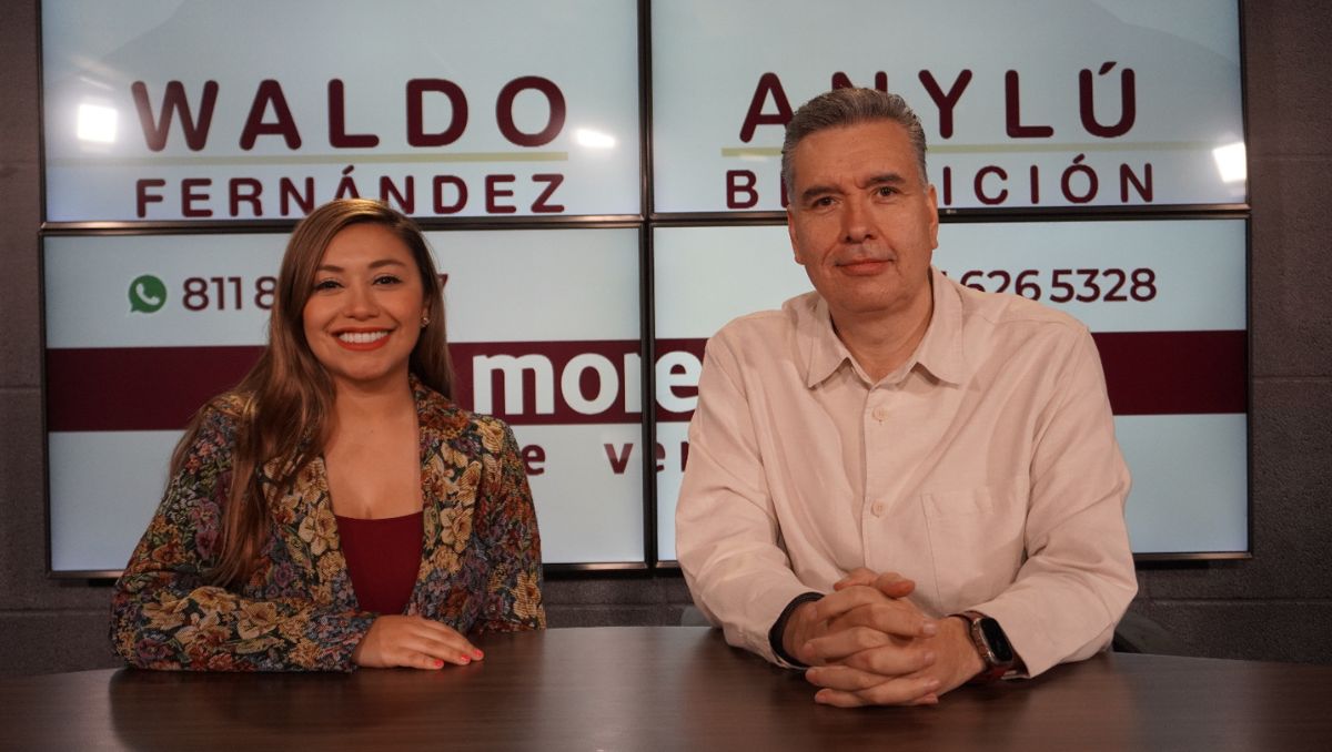 La diputada Anylú Bendición Hernández y el coordinador de Morena Waldo Fernández. Especial