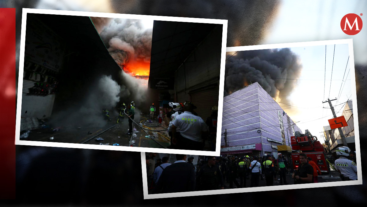 El incendio arrasó con zapatos y ropa | Diseño por Óscar Ávila