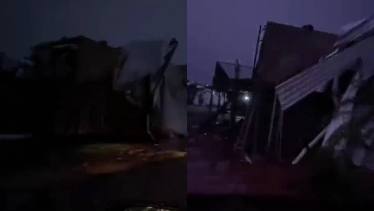 La lluvia y las ráfagas de viento derrumbaron el gimnasio | Especial