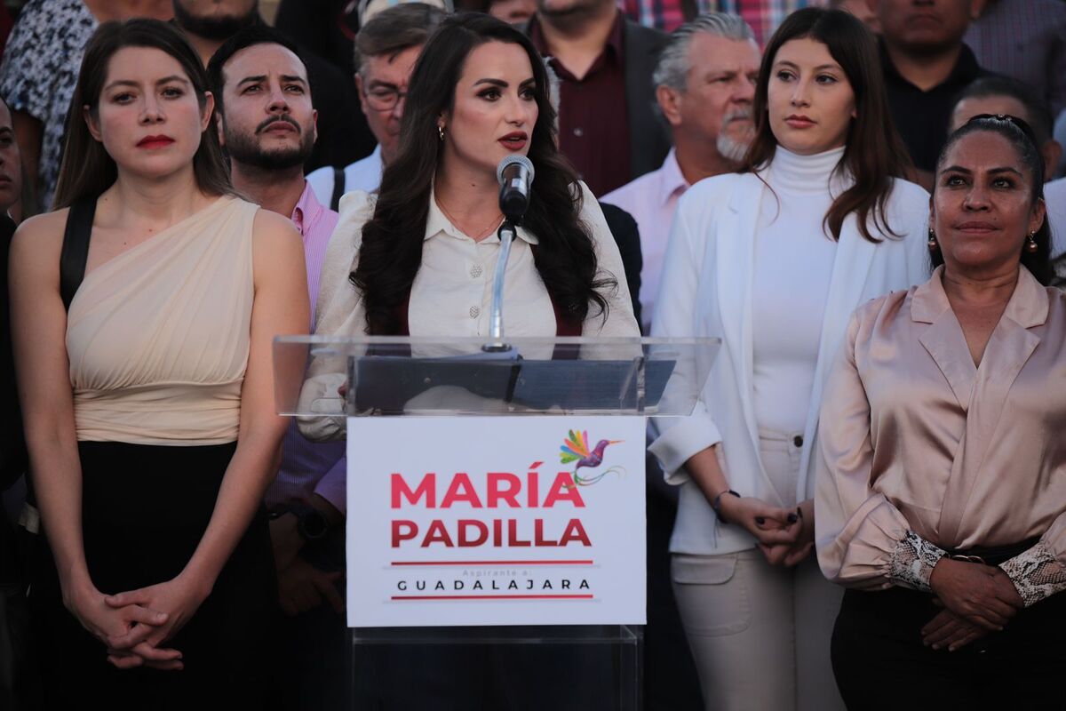 Maria Padilla tras realizar su registro. (Cortesía)
