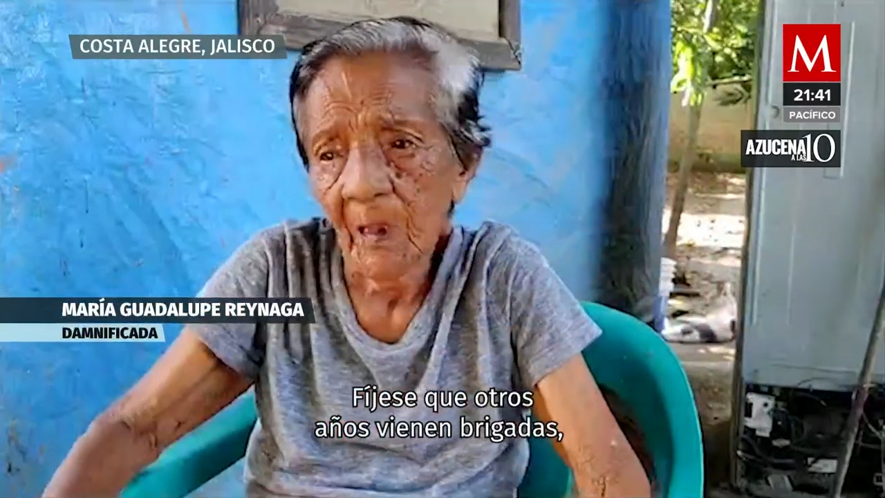 Doña Guadalupe reconstruye su casa después del huracán 'Lidia' en Jalisco