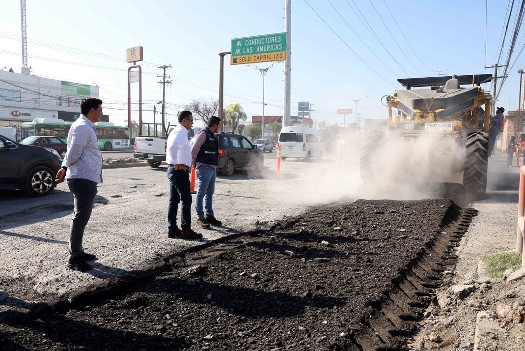 Reconstruirán un tramo de 600 metros líneales de pavimento de los carriles sur-norte que fue afectado por las lluvias. Especial