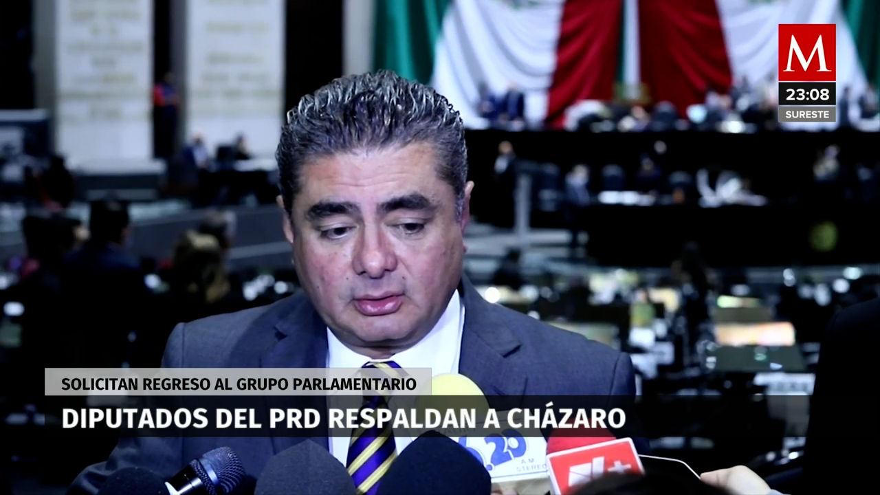 Diputados del PRD apoyan a Cházaro y le solicitan su reintegración a la coordinación de la bancada