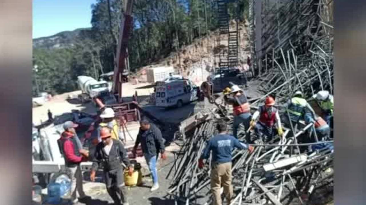 Fallecen 5 trabajadores y 3 lesionados por la caída de un andamio en Hidalgo
