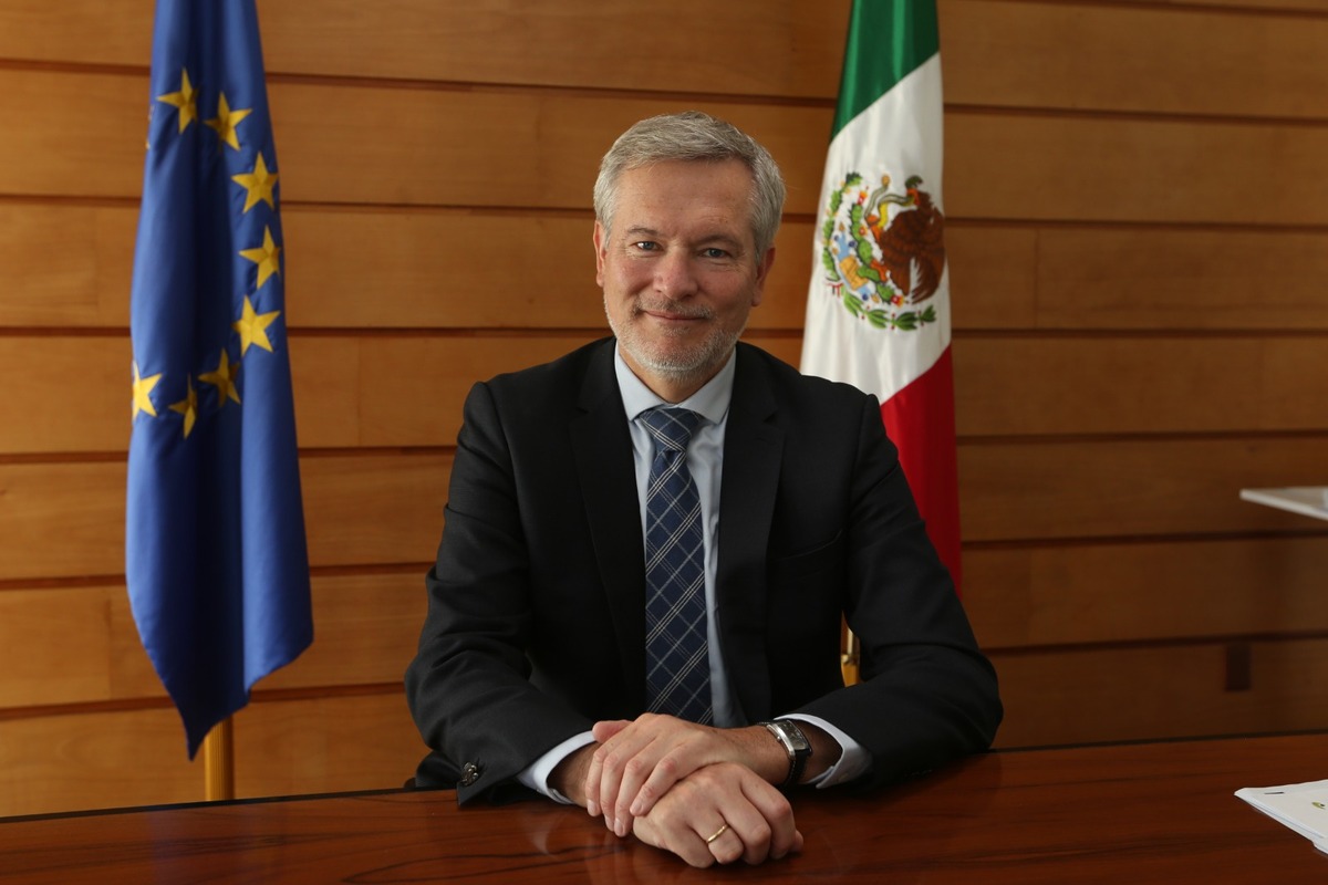Gautier Mignot,  el embajador de la Unión Europea. (Foto: Jorge Carballo)