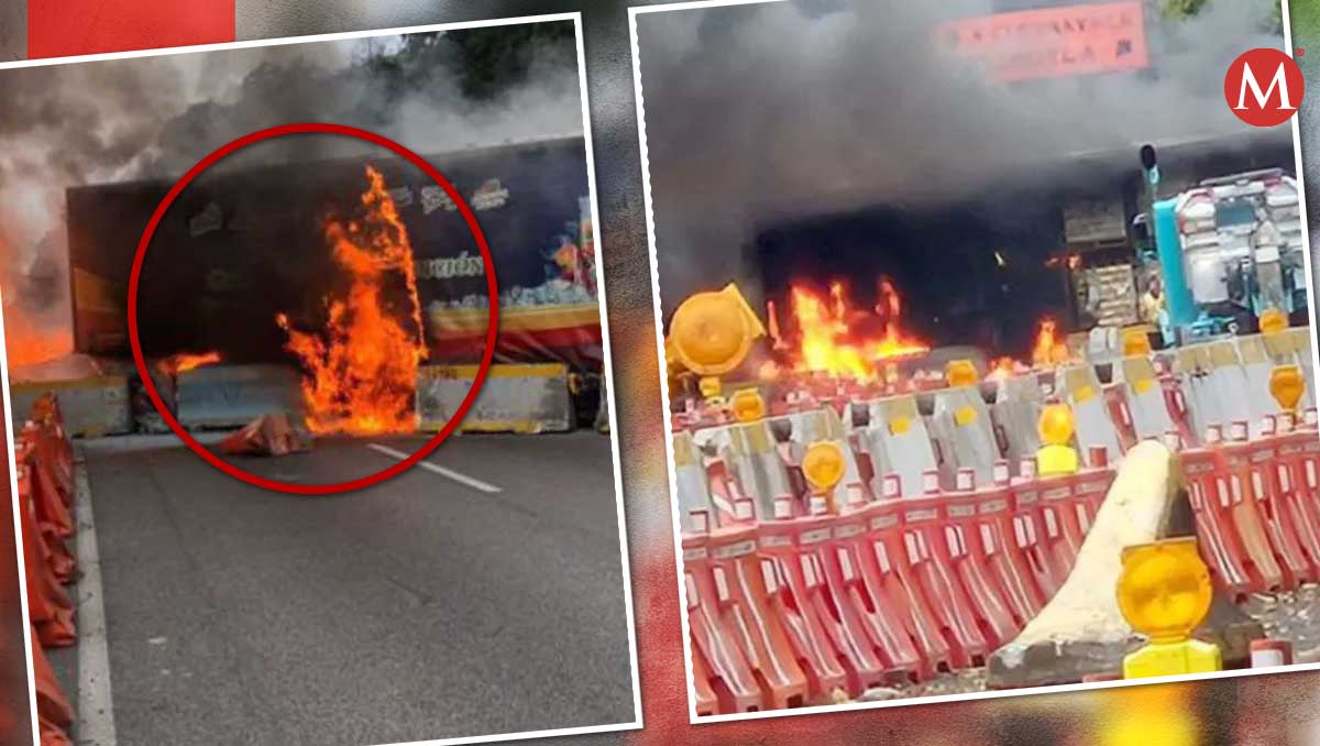 El tracto camión se volcó en el kilómetro 69 de la autopista | Especial