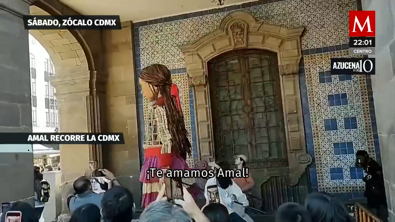 AMAL, la marioneta de la esperanza, conquista las calles de CdMx en defensa de los refugiados