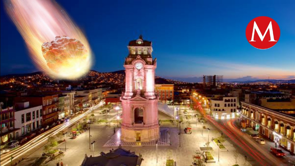 Meteorito se vio en Pachuca.