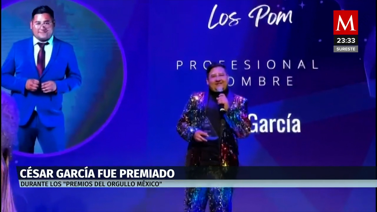 Periodista César García de MILENIO y Multimedios galardonado en premios del Orgullo LGBT