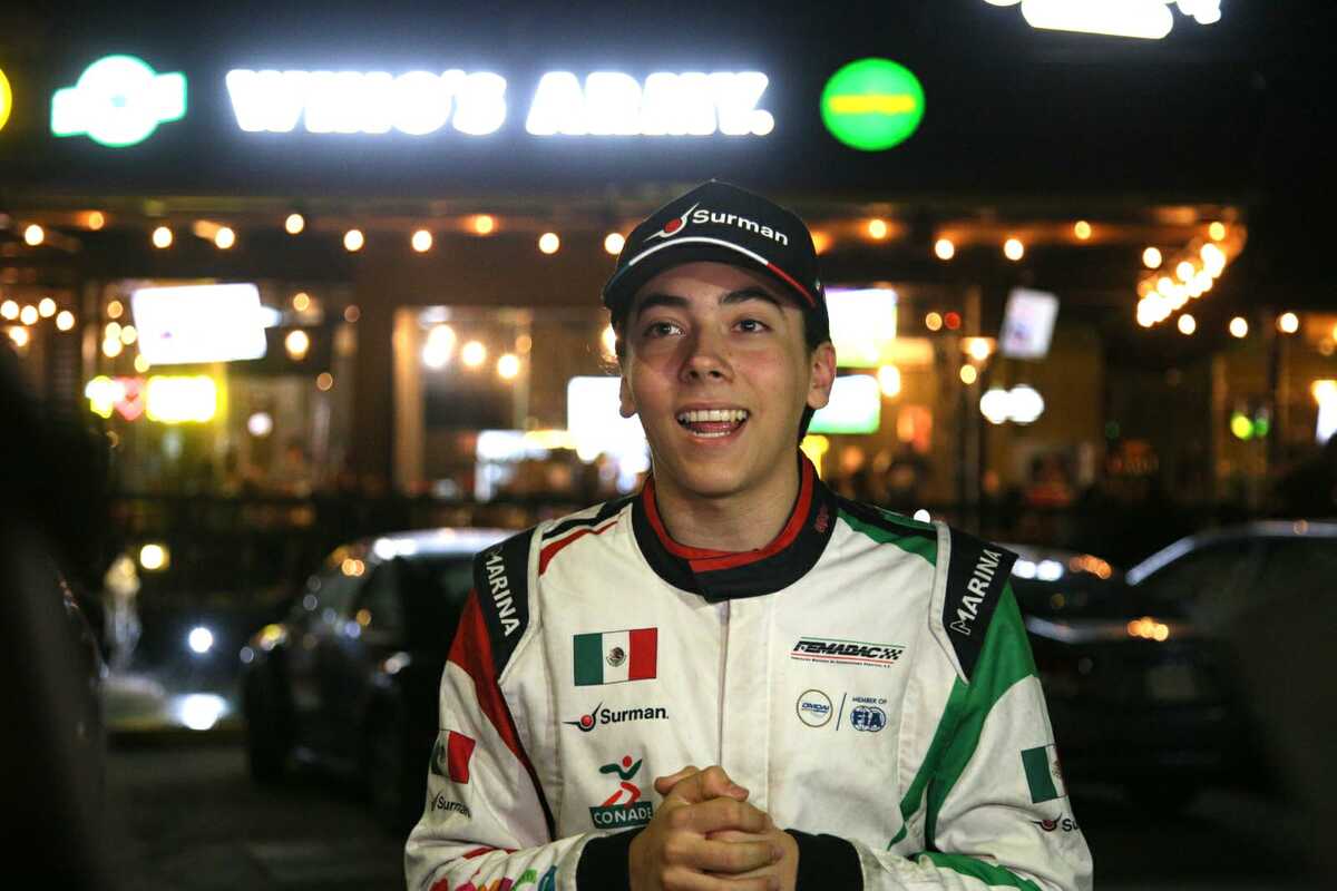 Piloto lagunero Cristian 'Conejo' Cantú. (Martín Piña)