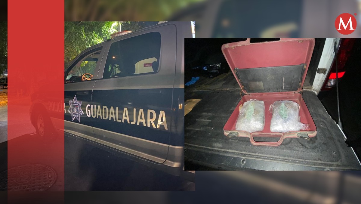 Policías de Guadalajara aseguran fentanilo a dos hombres (Cortesía)