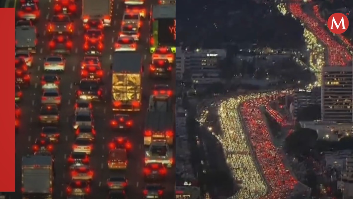 Tráfico en autopista de Los Ángeles, Estados Unidos | Captura