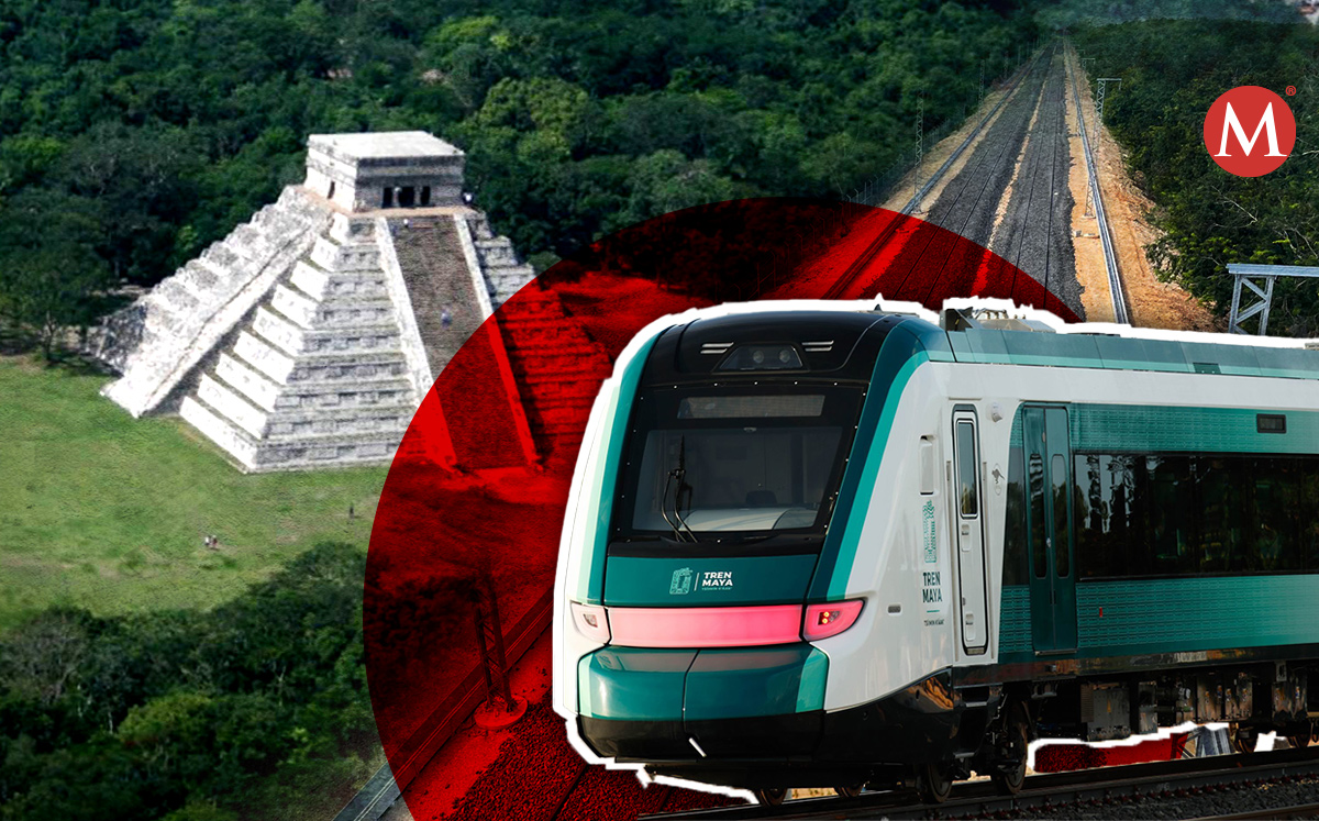 El Tren Maya es una de las megaobras icónicas de la administración actual. | Diseño: Margarita Salmorán