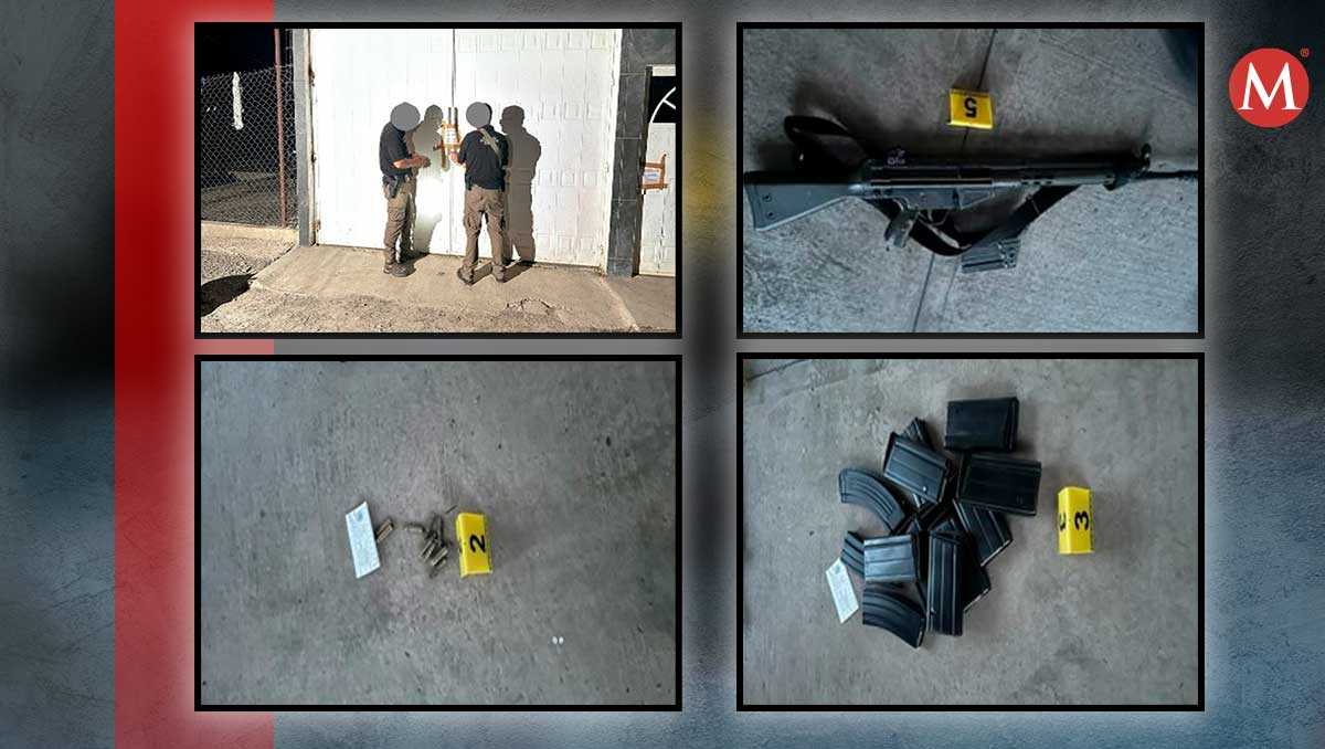 Aseguran armas en Ocotlán . (Cortesía)