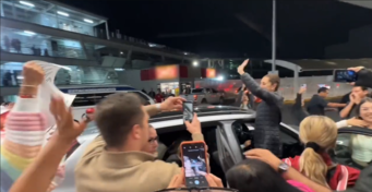 Claudia Sheinbaum llega al aeropuerto de Guadalajara | Jorge Martínez