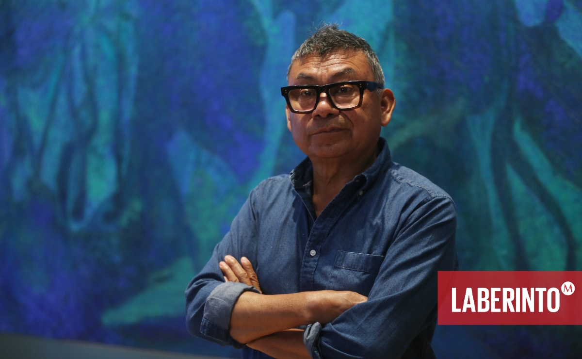 El pintor oaxaqueño Sergio Hernández. (Foto: Javier Ríos | MILENIO)