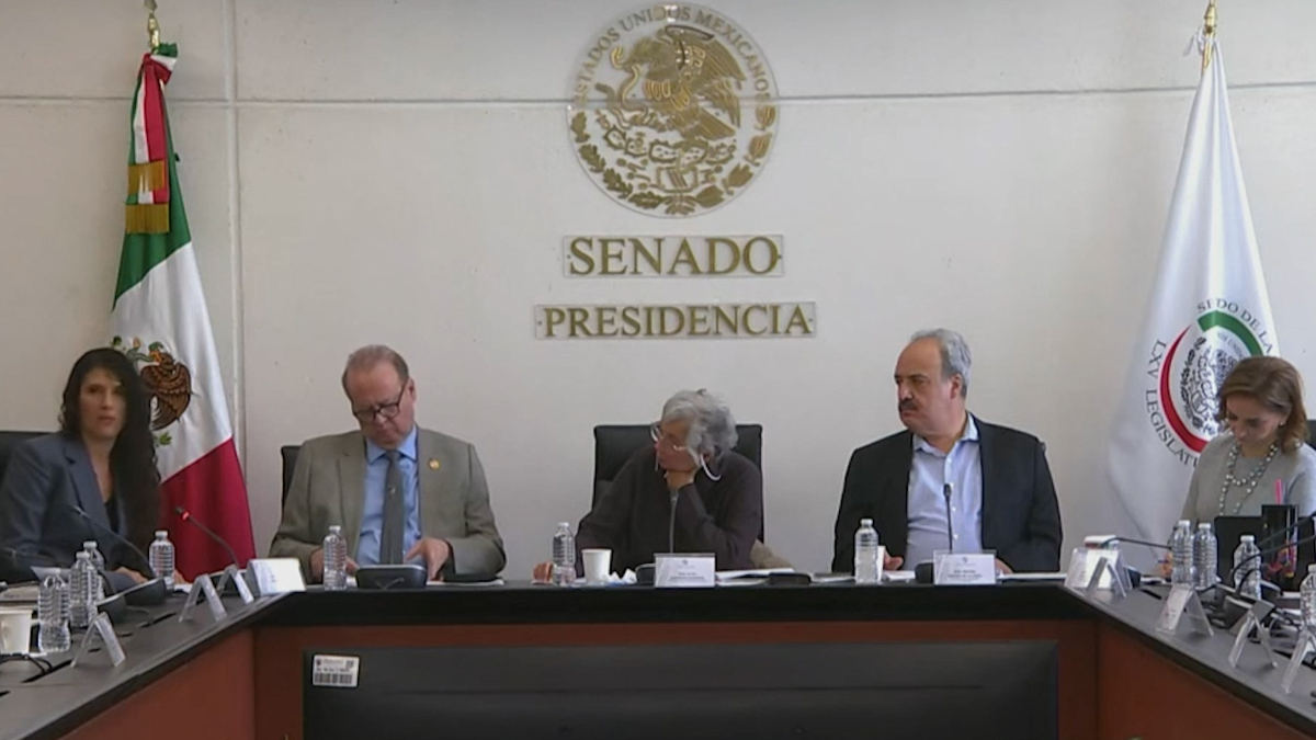 Bertha María Alcalde comparece en el Senado como aspirante a ministra de la SCJN
