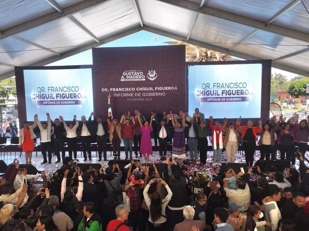 Chíguil Figueroa presenta Informe de Gobierno en alcaldía Gustavo A. Madero. | Especial