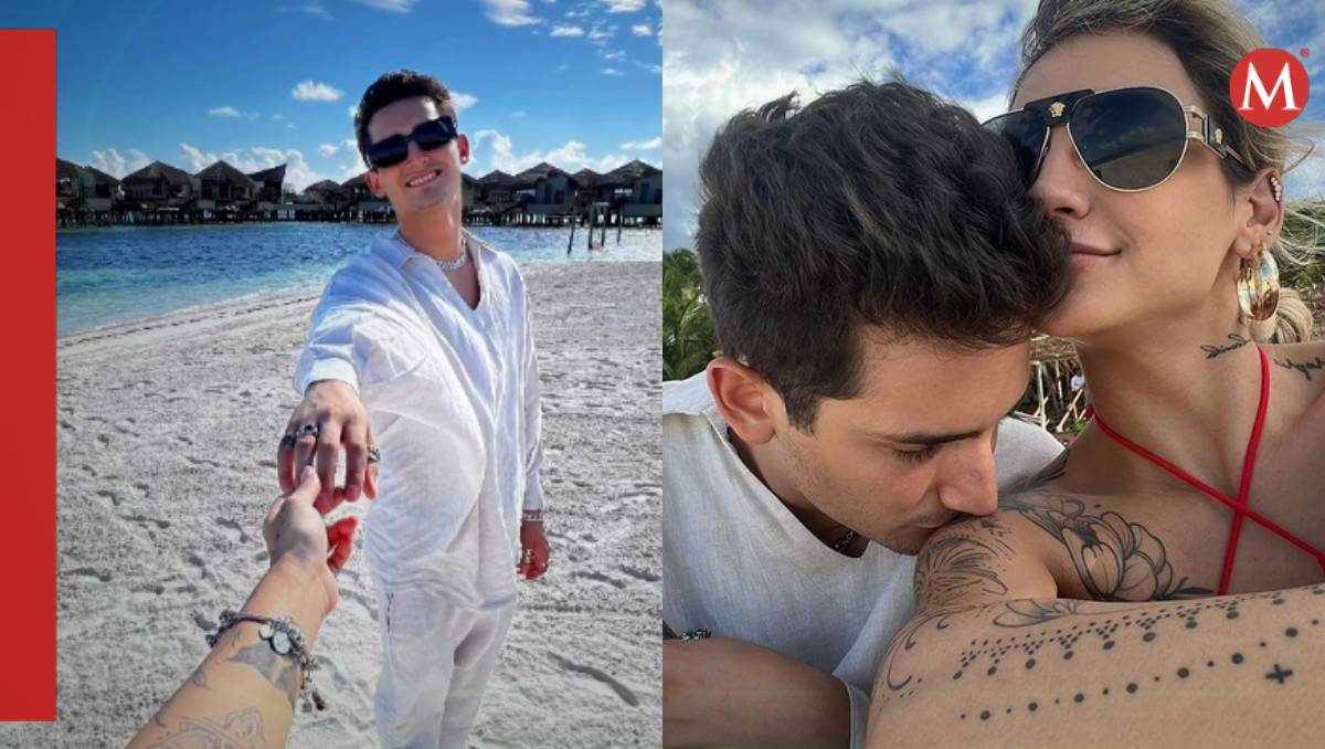 Emilio Osorio y Leslie Gallardo presumen vacaciones (Instagram).
