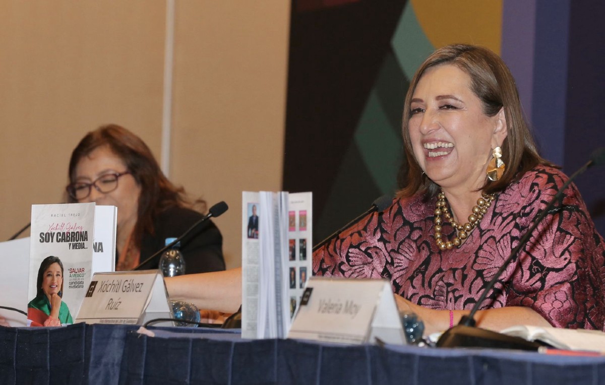 Precandidata presidencial, Xóchitl Gálvez en la FIL Guadalajara (Foto: Ariel Ojeda)