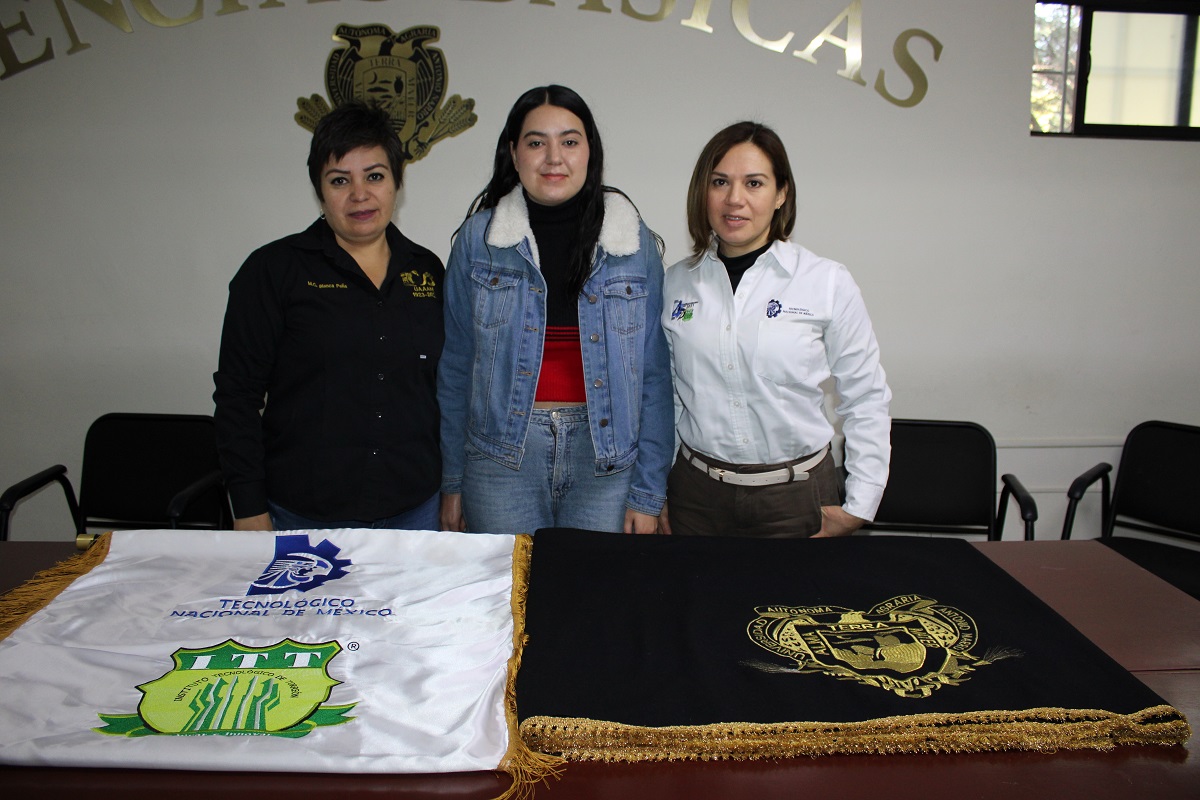 Blanca Patricia Peña, Alondra Yazmín Estrada y Selenne Yuridia Márquez. (Claudia Luévano)