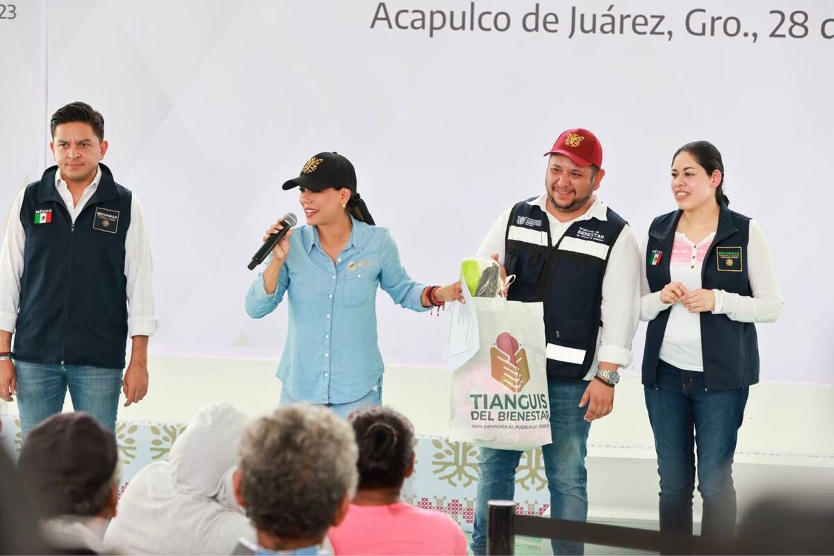 Evelyn Salgado encabeza el Tianguis del Bienestar. (Especial)