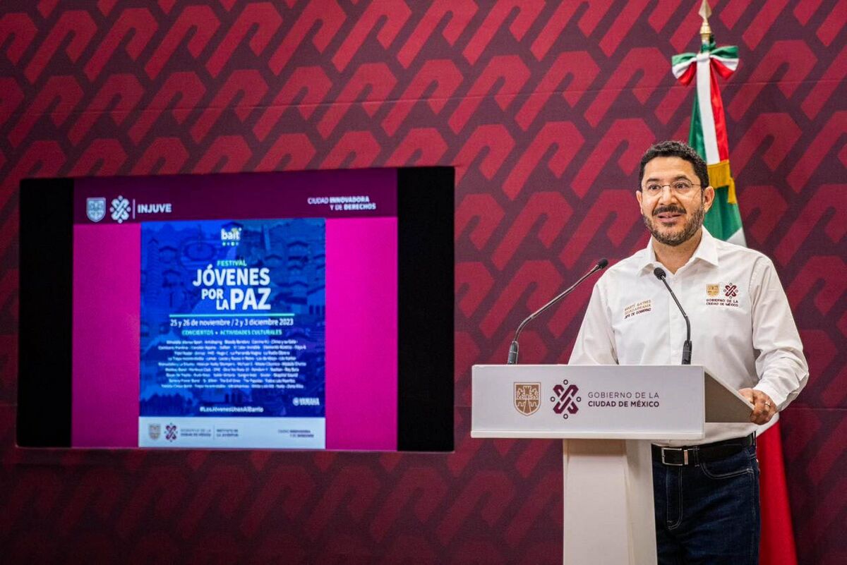 Marí Batres en conferencia de prensa. | Cuartoscuro