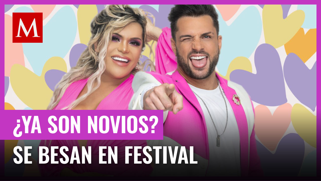 Wendy Guevara y Nicola Porcella se besan en el Flow Fest