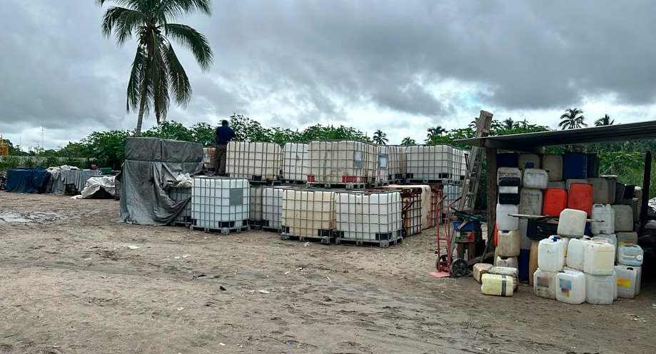 Aseguran huachicol en Tabasco