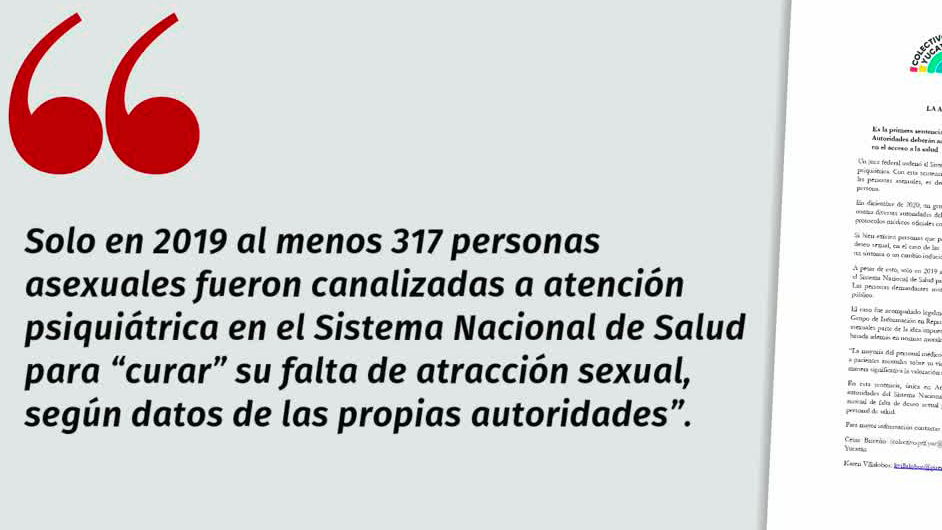 Juez Federal ordenó dejar de tratar la asexualidad como una enfermedad psiquiátrica