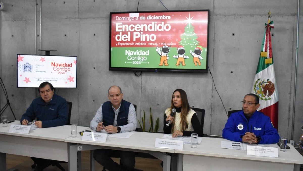 Monterrey anuncia encendido del pino y desfile navideño 2023. Foto: Especial