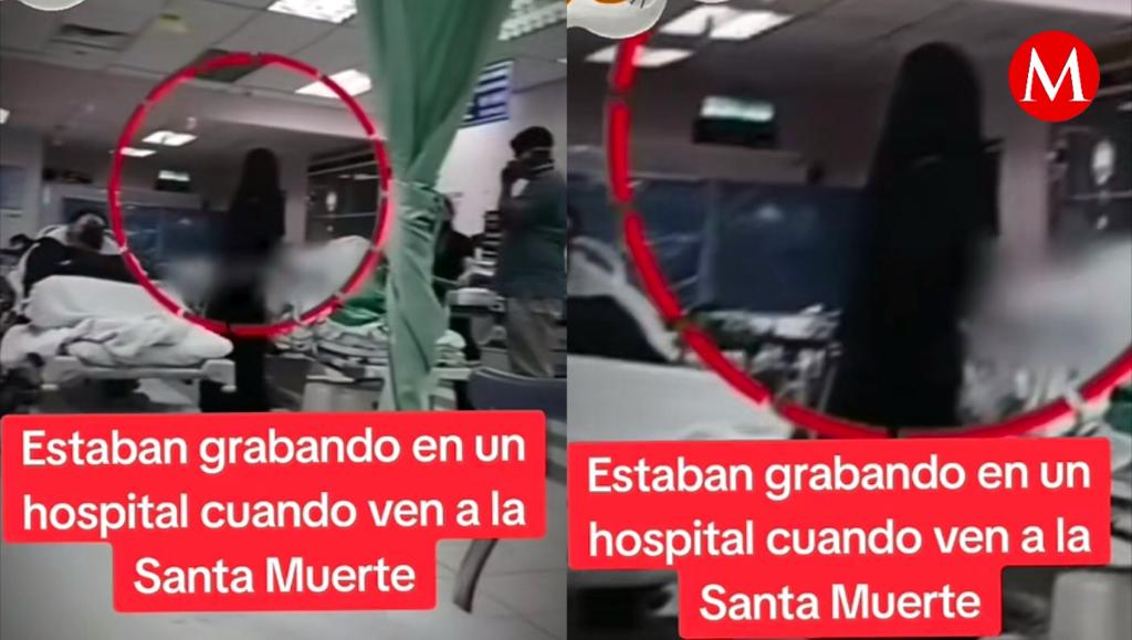 Usuarios aseguraron que se trataba de 'La Santa Muerte'.