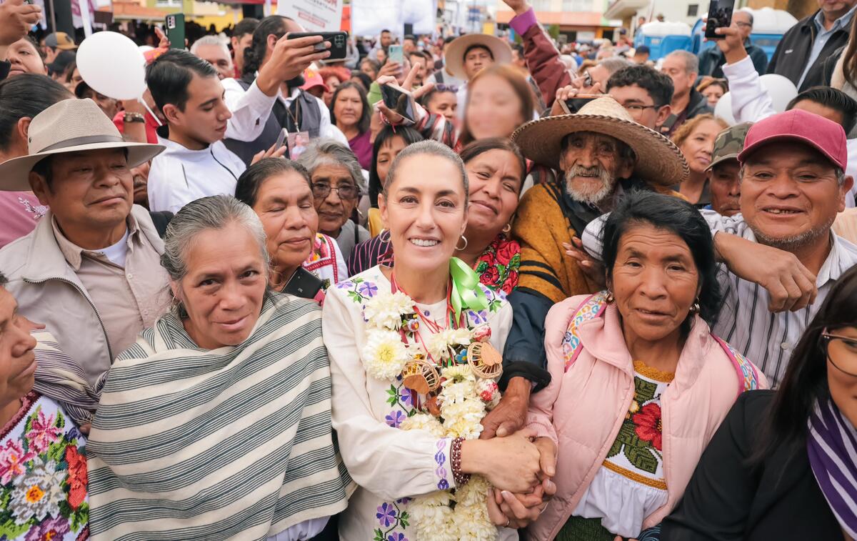 Claudia Sheinbaum de visita a Zacapu, Michoacán. (Especial)