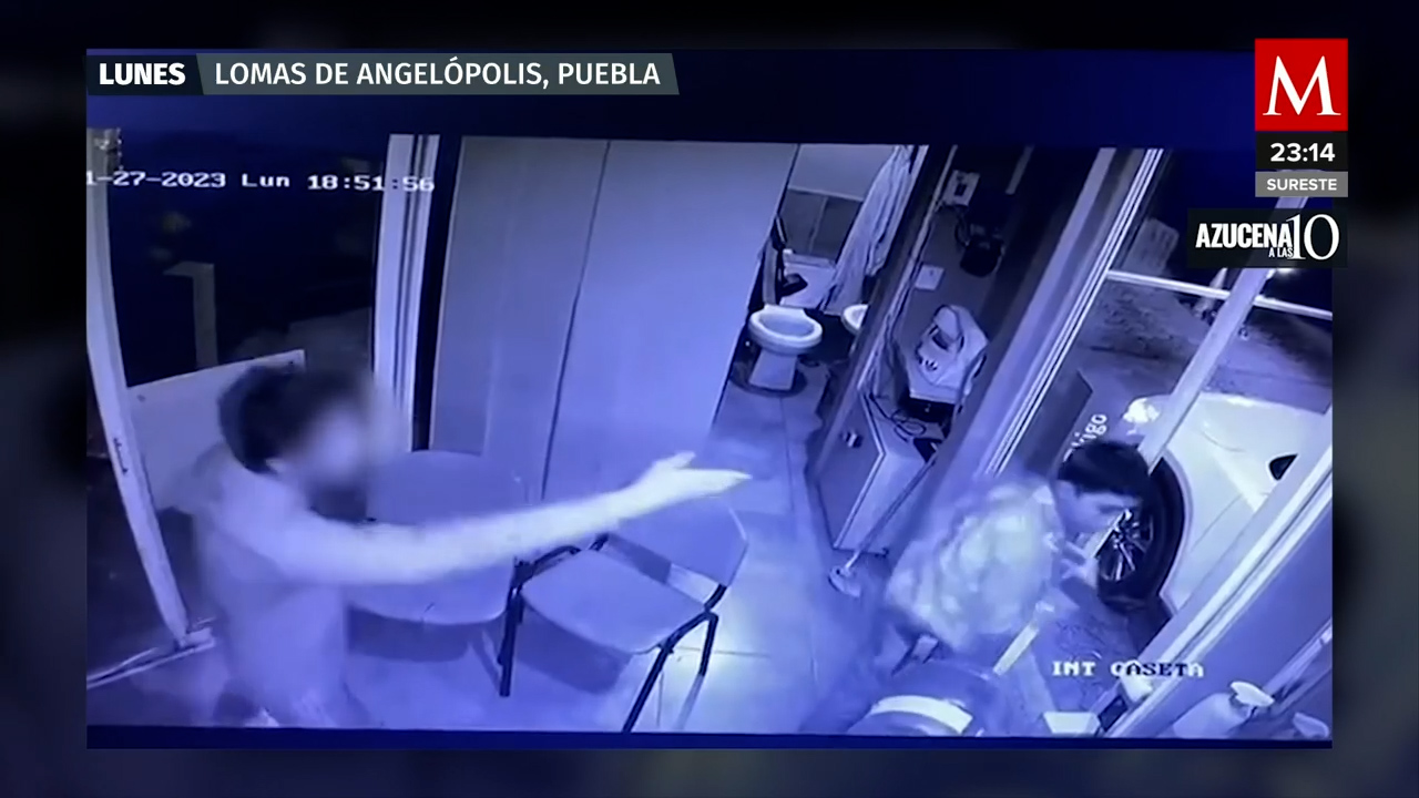 Estudiante golpea a guardia de seguridad en Lomas de Angelópolis, Puebla