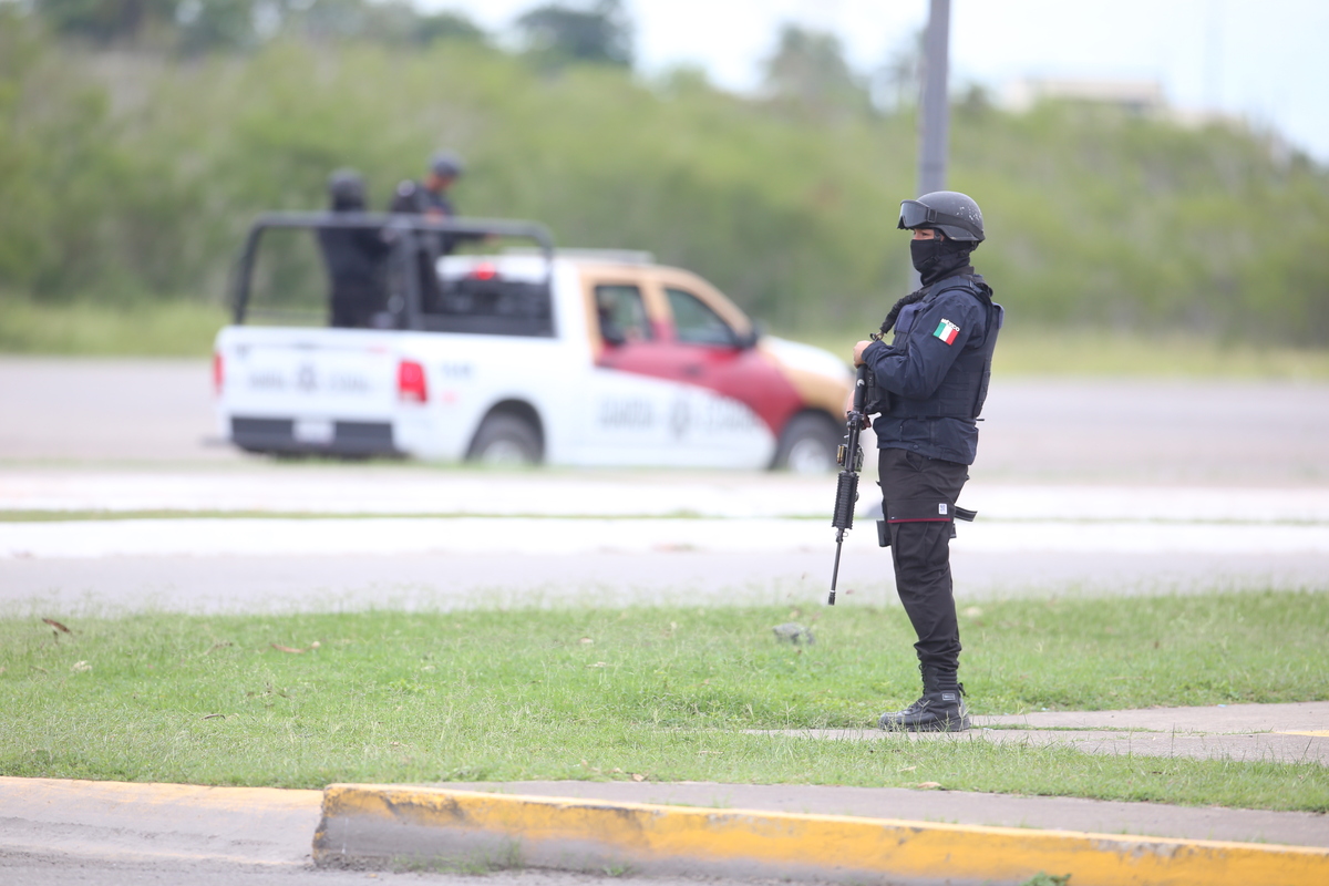Patrullas Guardia Estatal de Tamaulipas. Foto: Yazmín Sánchez