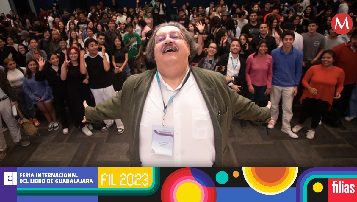 El escritor cautivó a los jóvenes en la FIL / Foto: FIL Guadalajara-Carlos Zepeda.