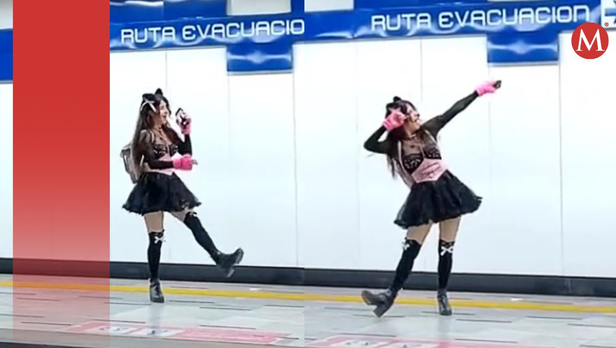Joven otaku bailando en el Metro | Captura