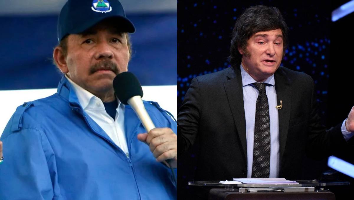Daniel Ortega y Javier Milei, líderes de Nicaragua y Argentina respectivamente | Especial