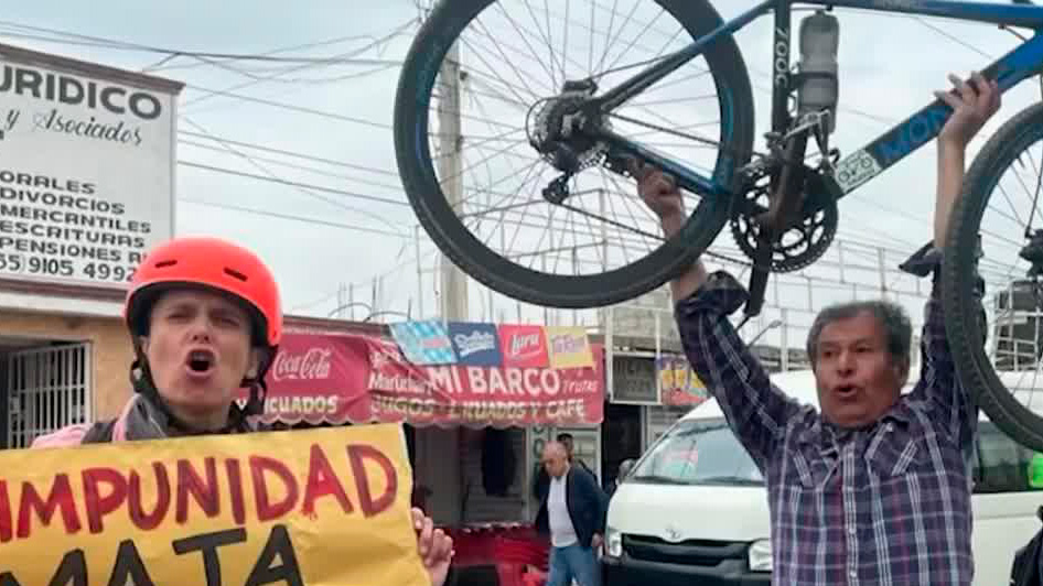 Familiares exigen justicia por Abraham y Mariana, ciclistas atropellados en la México-Puebla