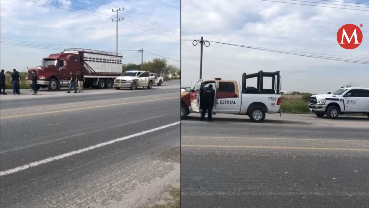 Guardia Estatal atiende asalto a transportista en carretera de Tamaulipas. (Javier Hernández)