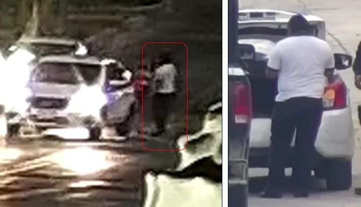 Cámaras de seguridad del C5 ubicaron el auto del presunto responsable. | x @SSC_QROO