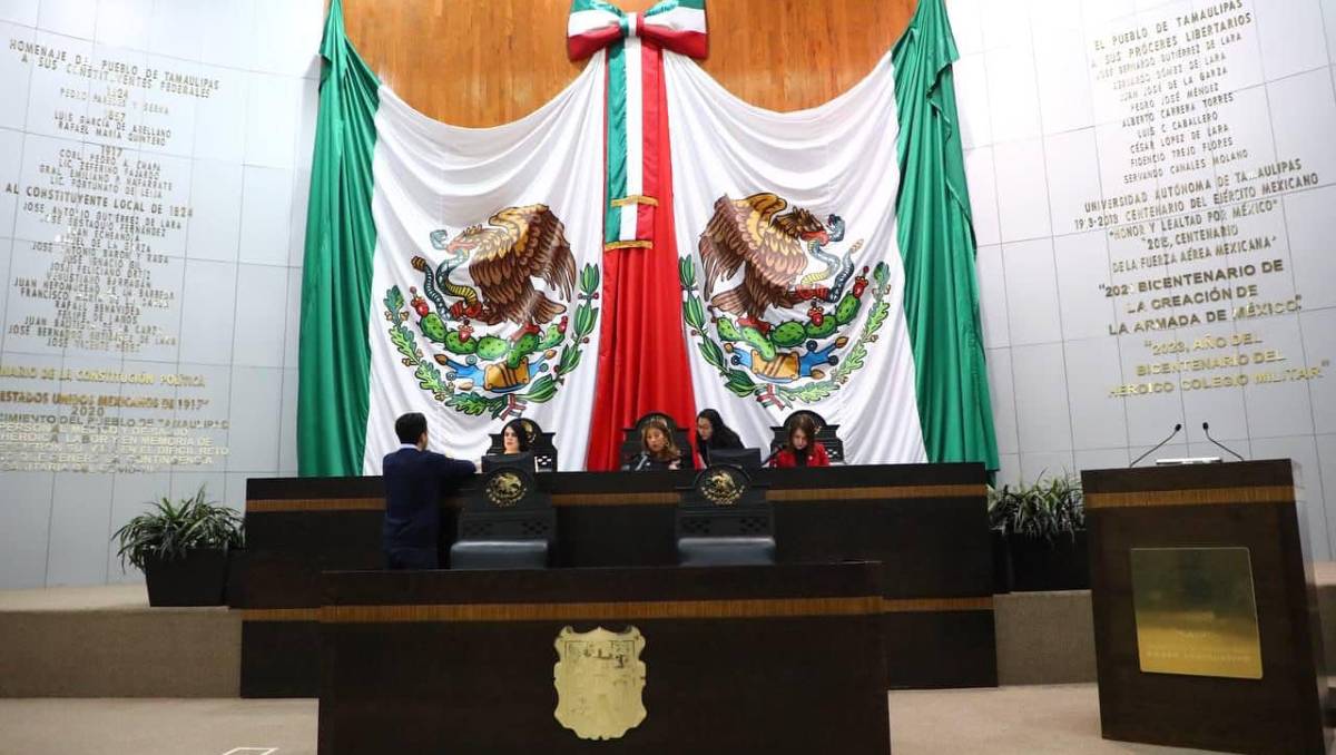 Congreso de Tamaulipas en sesión del 4 de diciembre de 2023.
