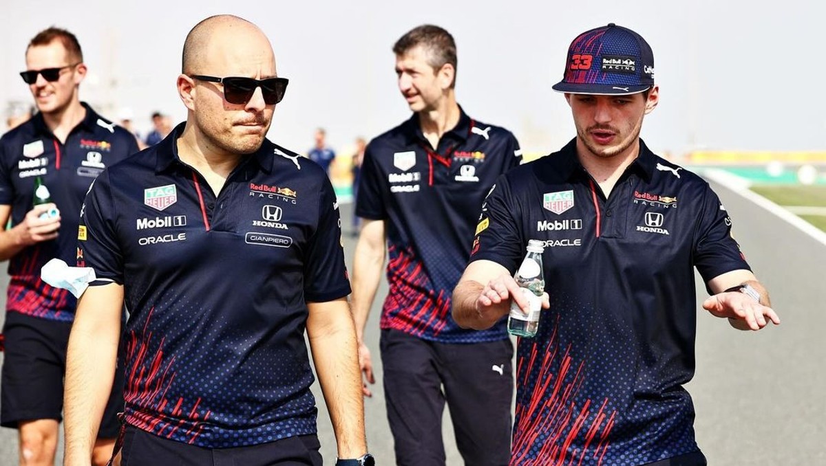 Gianpiero Lambiase, ingeniero de Max Verstappen en Red Bull (Instagram @gianpierolambiasef1)