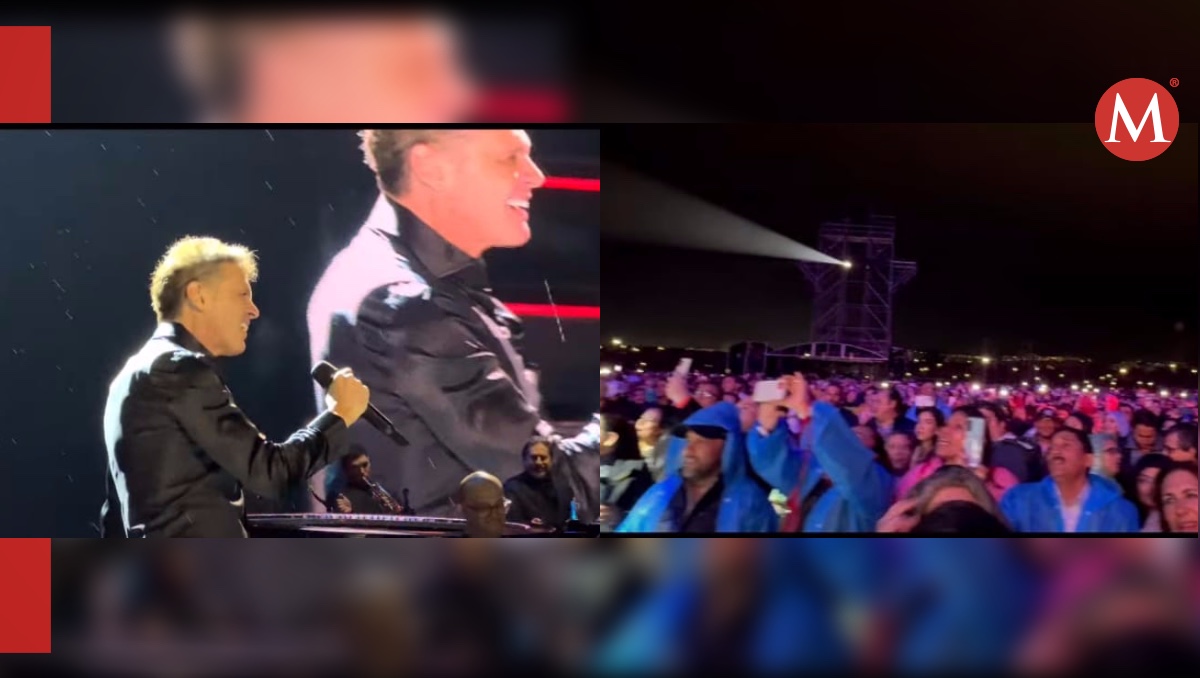 Luis Miguel en concierto en San Luis Potosí.