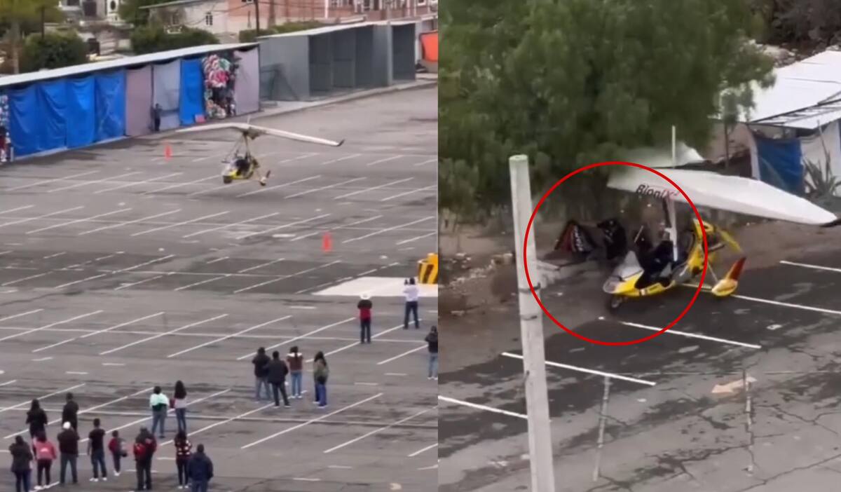 Martín Vaca perdió el control de la aeronave ligera.