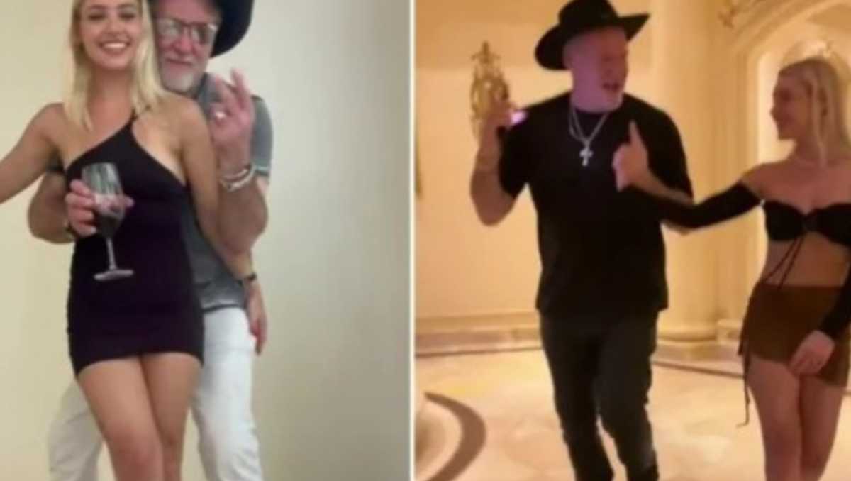 Pareja que se lleva casi 40 años de diferencia/ captura X