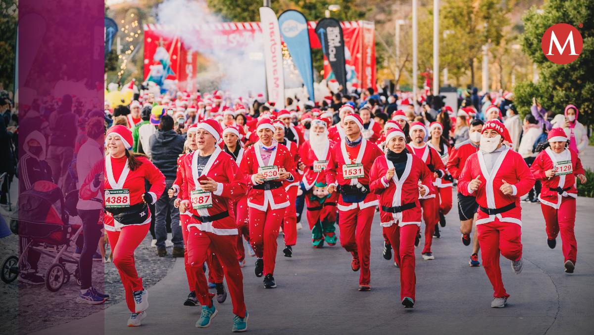 The Santa Run, la carrera de los santa en la CdMx. / Especial