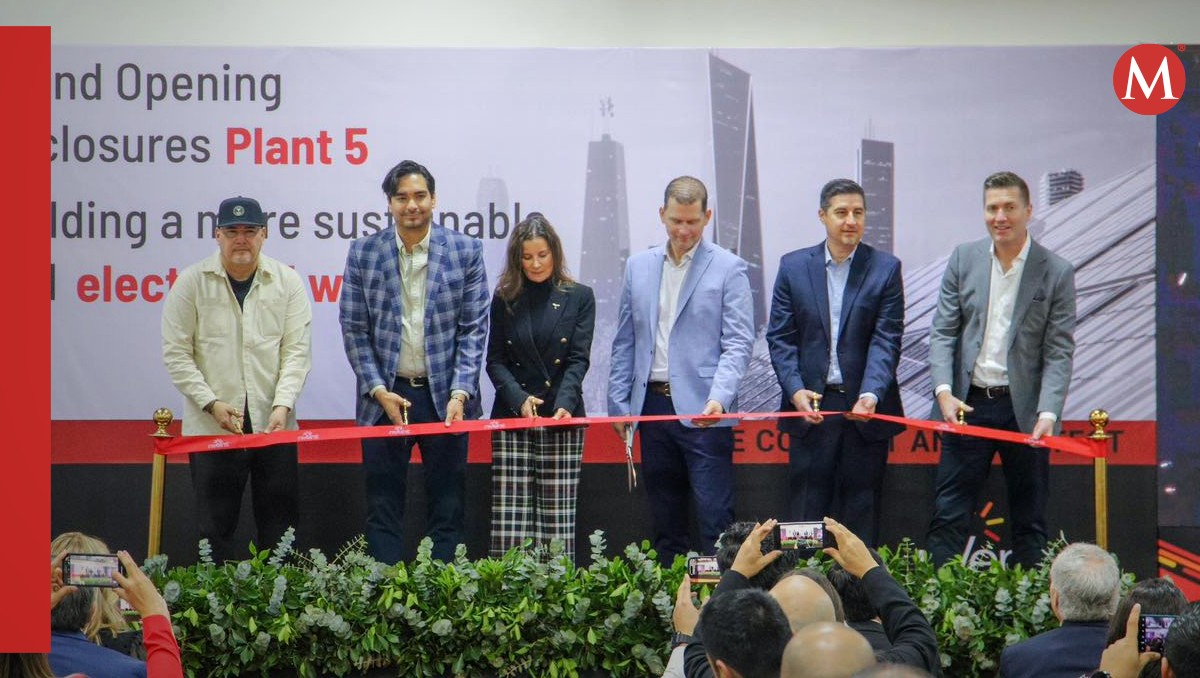 Corte de listón de la planta Nvent Hoffman en Reynosa.