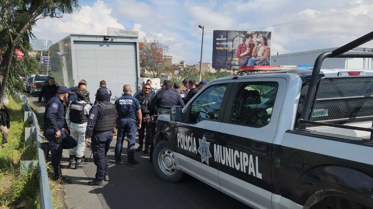 La intercepción fue sobre la carretera a Chapala a la altura de la colonia El Órgano. (Juan Carlos Munguía)