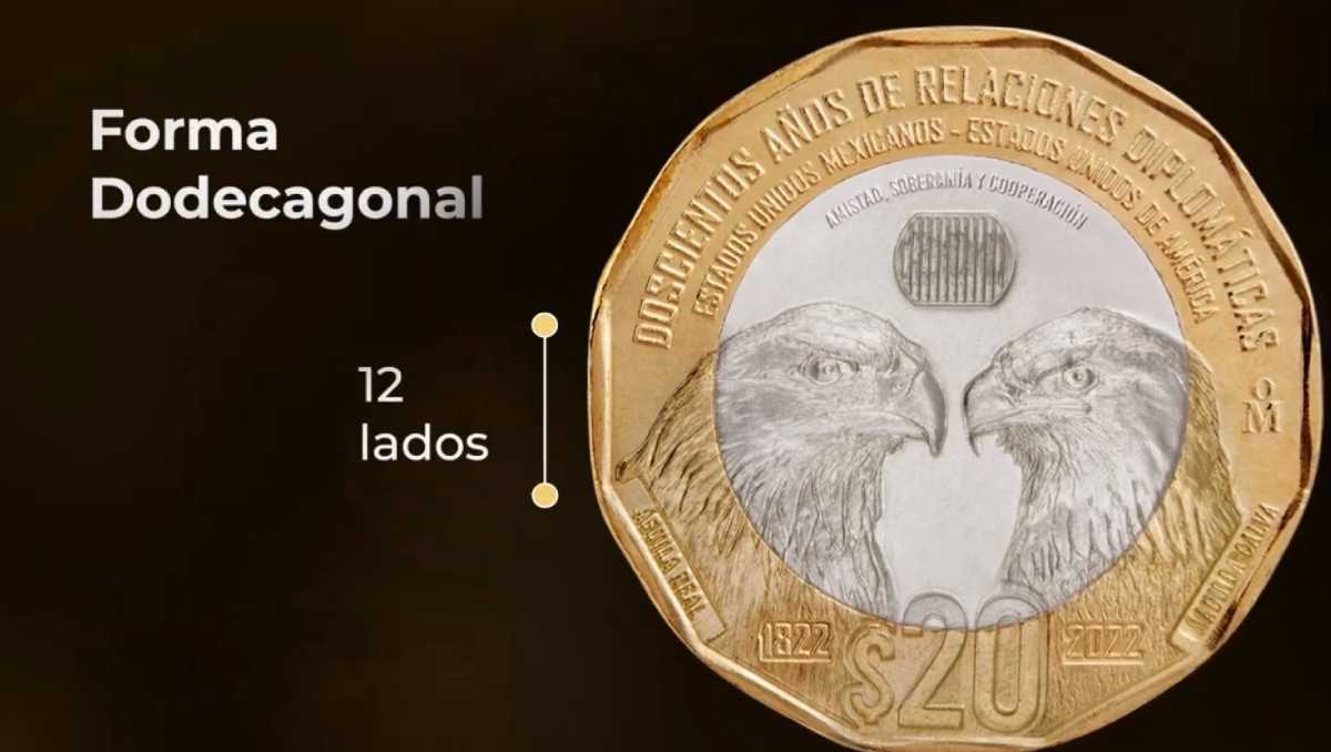 La moneda es bimetálica y está constituida por dos aleaciones, una para su parte central y otra para su anillo perimétrico. | @Banxico